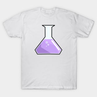 Flask with purple substance T-Shirt